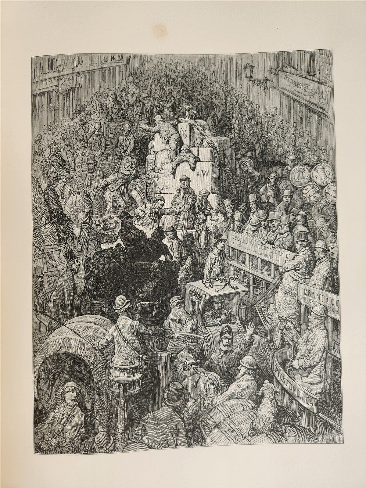 1872 LONDON PILGRIMAGE by B. Jerrold antique ILLUSTRATED by GUSTAVE DORE FOLIO