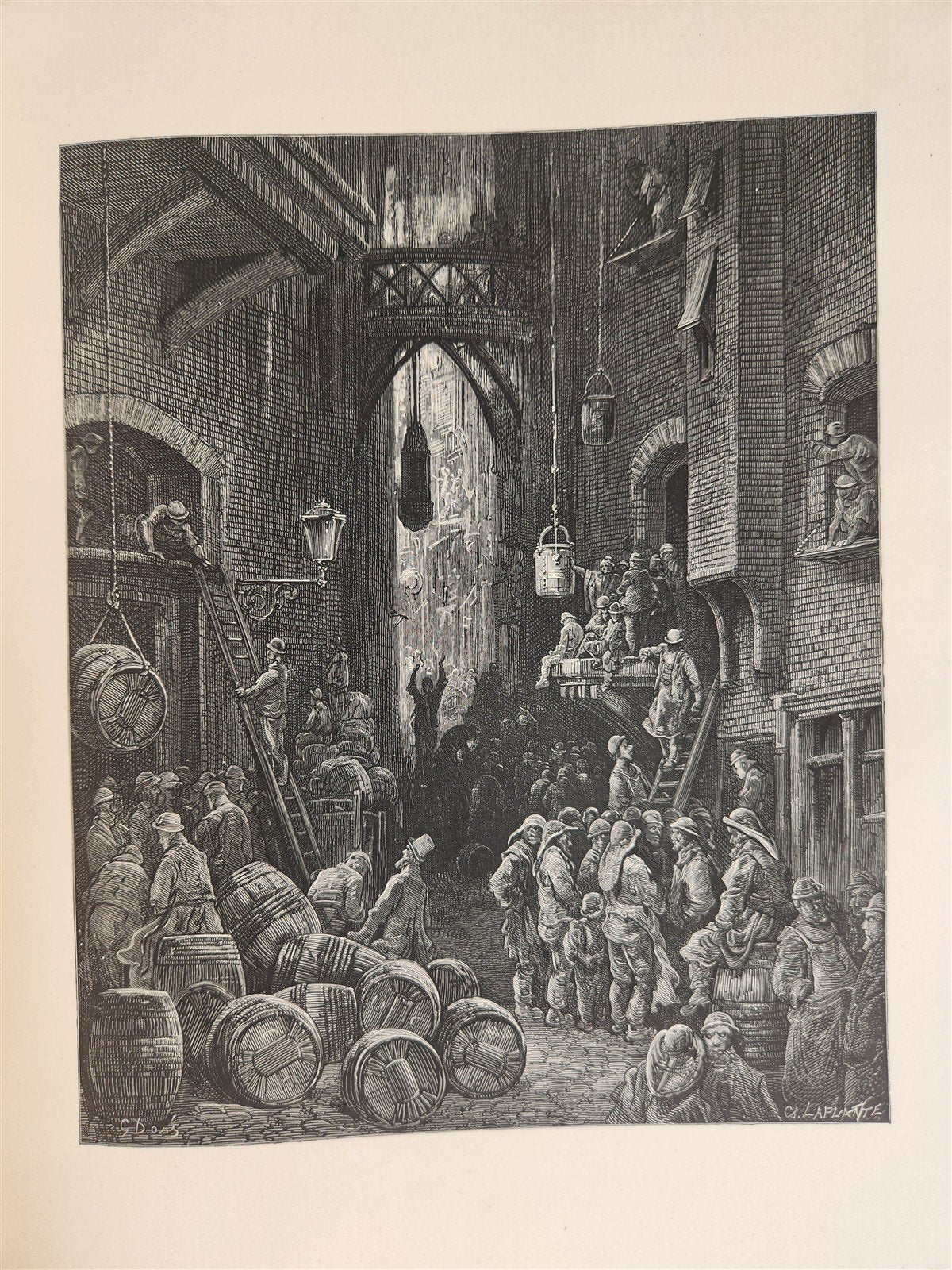 1872 LONDON PILGRIMAGE by B. Jerrold antique ILLUSTRATED by GUSTAVE DORE FOLIO