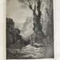1872 DANTE in FRENCH antique GUSTAVE DORE ILLUSTRATED FOLIO PURGATOIRE & PARADIS