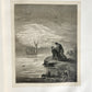 1872 DANTE in FRENCH antique GUSTAVE DORE ILLUSTRATED FOLIO PURGATOIRE & PARADIS