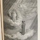 1872 DANTE in FRENCH antique GUSTAVE DORE ILLUSTRATED FOLIO PURGATOIRE & PARADIS