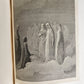 1872 DANTE in FRENCH antique GUSTAVE DORE ILLUSTRATED FOLIO PURGATOIRE & PARADIS