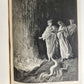 1872 DANTE in FRENCH antique GUSTAVE DORE ILLUSTRATED FOLIO PURGATOIRE & PARADIS