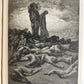 1872 DANTE in FRENCH antique GUSTAVE DORE ILLUSTRATED FOLIO PURGATOIRE & PARADIS