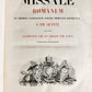 1850 MISSALE ROMANUM antique DECORATIVE BINDING w/ SILVER FITTINGS illustrated