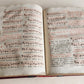1850 MISSALE ROMANUM antique DECORATIVE BINDING w/ SILVER FITTINGS illustrated