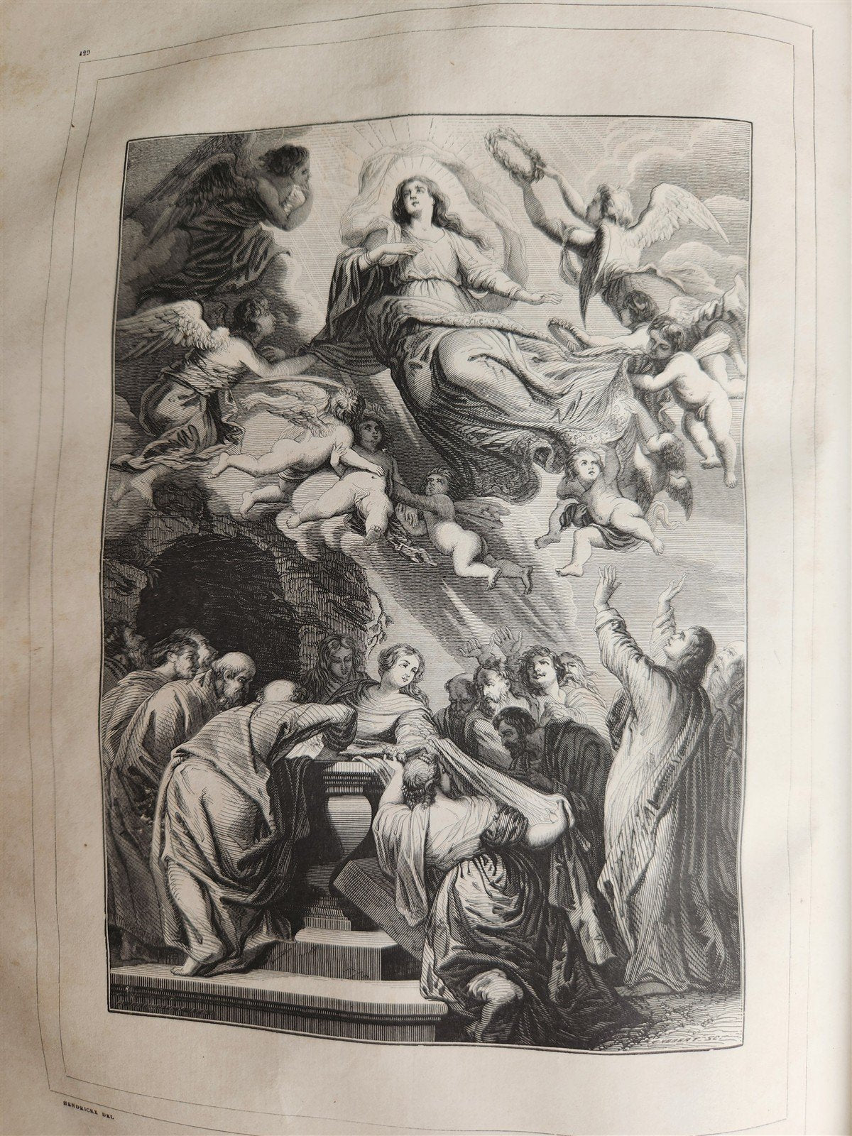 1850 MISSALE ROMANUM antique DECORATIVE BINDING w/ SILVER FITTINGS illustrated