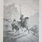 1875 DON QUIJOTE by CERVANTES 2 VOLUMES antique GUSTAVE DORE ILLUSTRATED FOLIO
