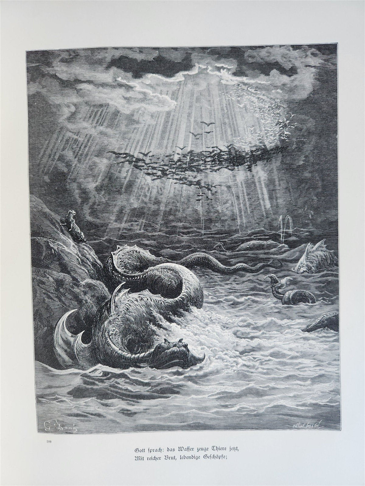 1880s PARADISE LOST by JOHN MILTON antique GUSTAVE DORE ILLUSTRATED FOLIO German