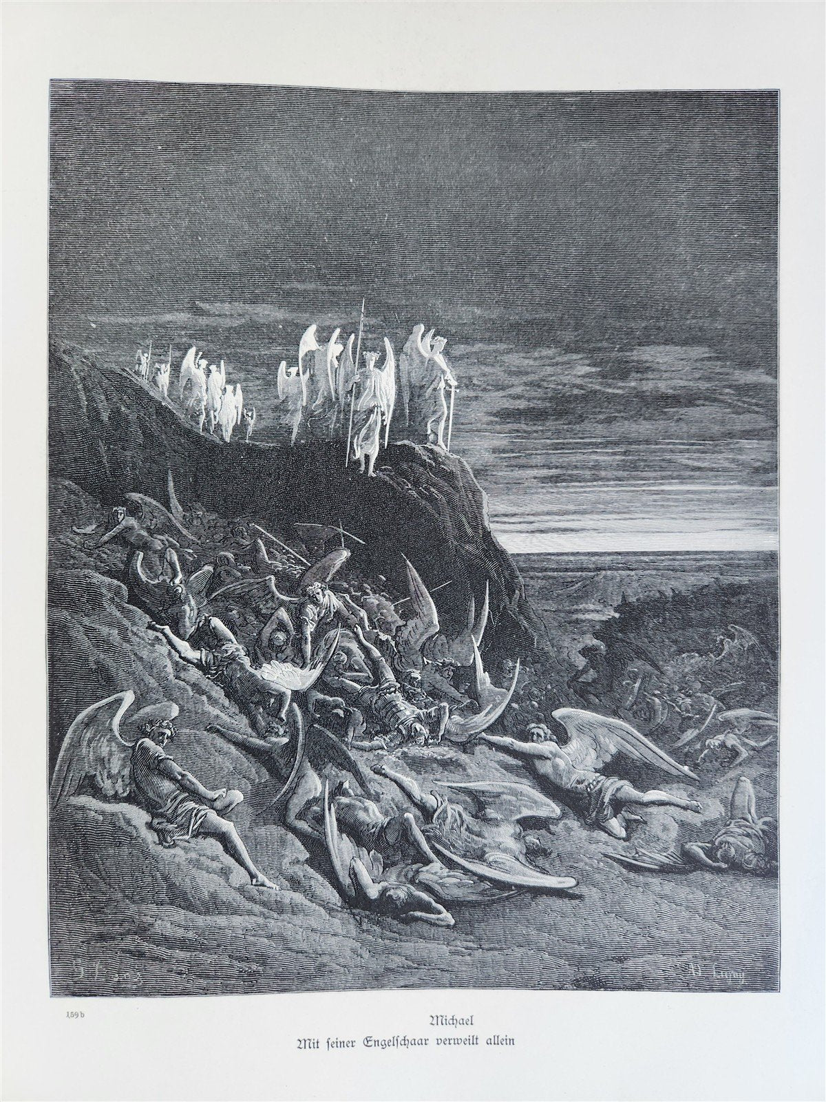 1880s PARADISE LOST by JOHN MILTON antique GUSTAVE DORE ILLUSTRATED FOLIO German