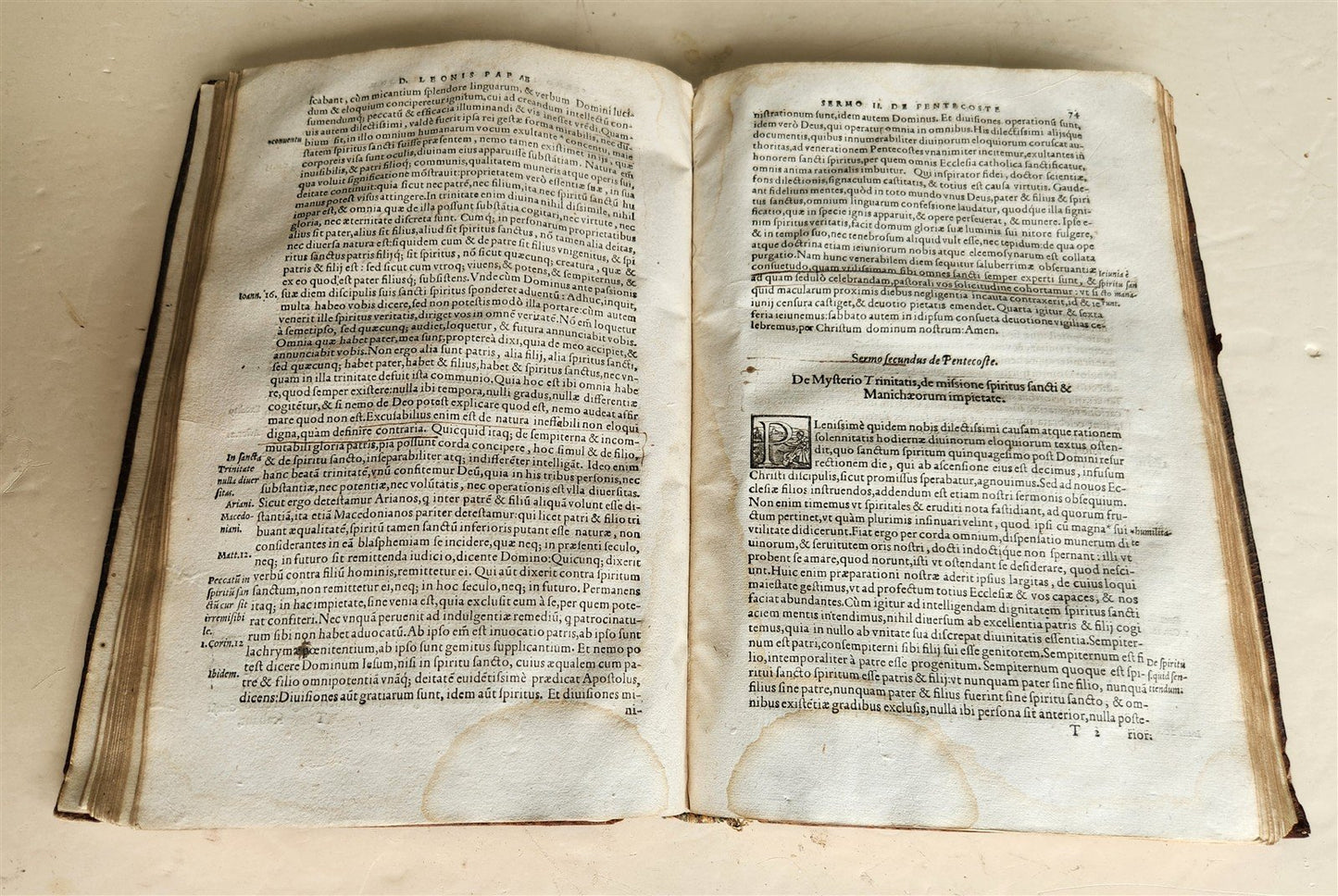 1561 D. LEONIS EIVS NOMINIS I. ROMANI PONTIFICIS antique 16th CENTURY
