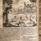 1682 Georgica curiosa ILLUSTRATED noble country life antique PIGSKIN BOUND FOLIO