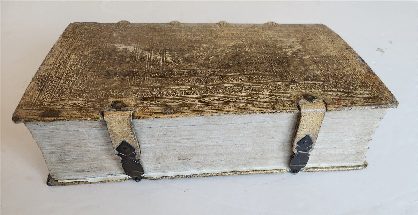 1682 Georgica curiosa ILLUSTRATED noble country life antique PIGSKIN FOLIO