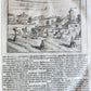 1682 Georgica curiosa ILLUSTRATED noble country life antique PIGSKIN FOLIO