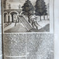 1682 Georgica curiosa ILLUSTRATED noble country life antique PIGSKIN FOLIO
