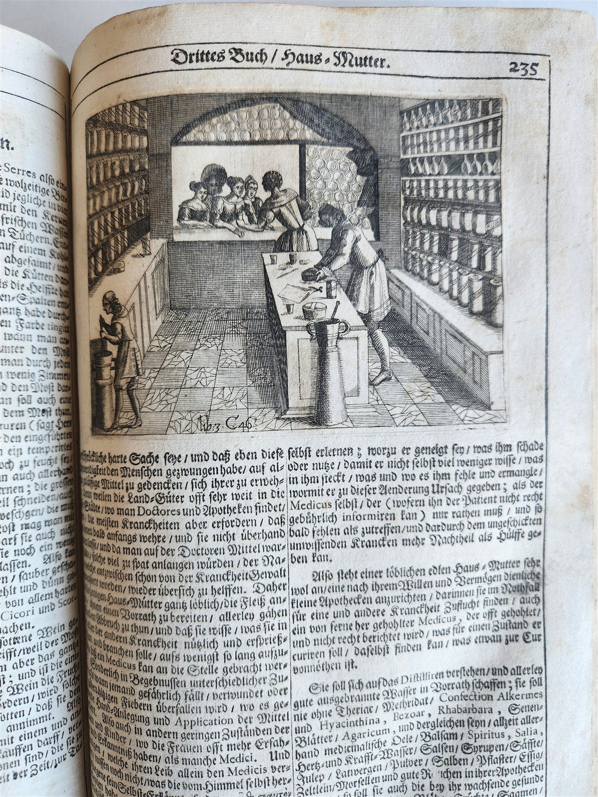 1682 Georgica curiosa ILLUSTRATED noble country life antique PIGSKIN FOLIO