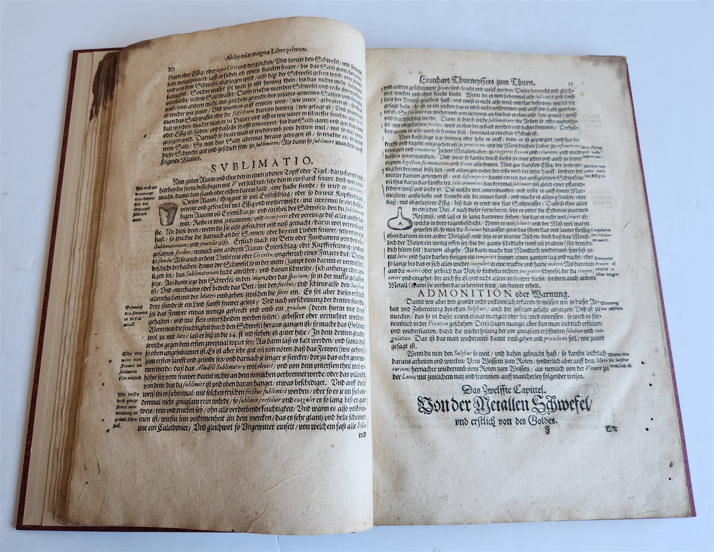 1583 ALCHEMY by L.Thurneisser Megale chymia vel magna Alchymia antique FOLIO 16c