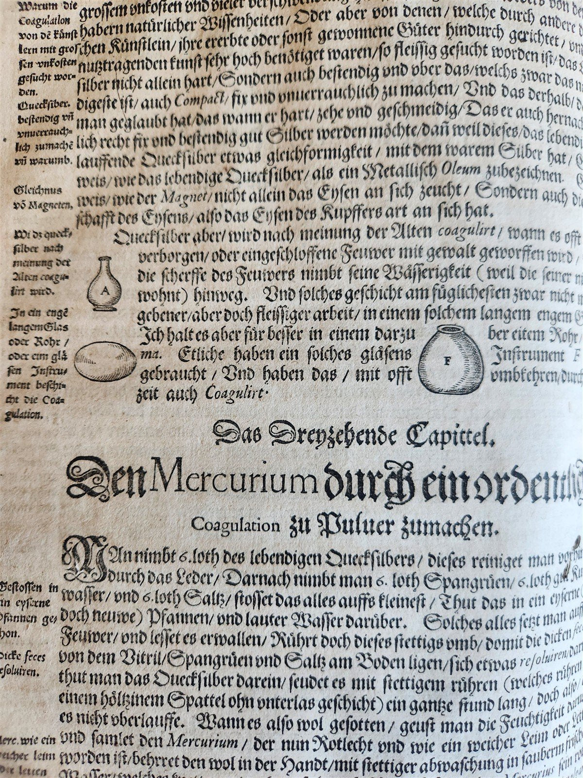 1583 ALCHEMY by L.Thurneisser Megale chymia vel magna Alchymia antique FOLIO 16c