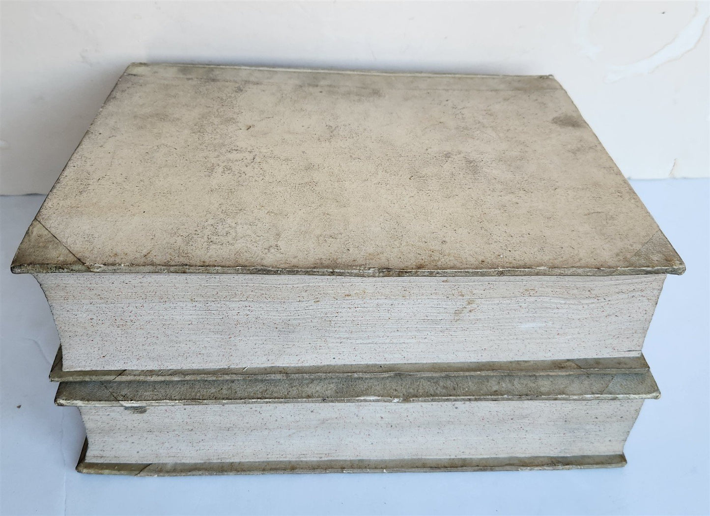 1732 ECCLESIASTICAL HISTORY 2 VELLUM BOUND VOLUMES antique