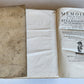 1732 ECCLESIASTICAL HISTORY 2 VELLUM BOUND VOLUMES antique