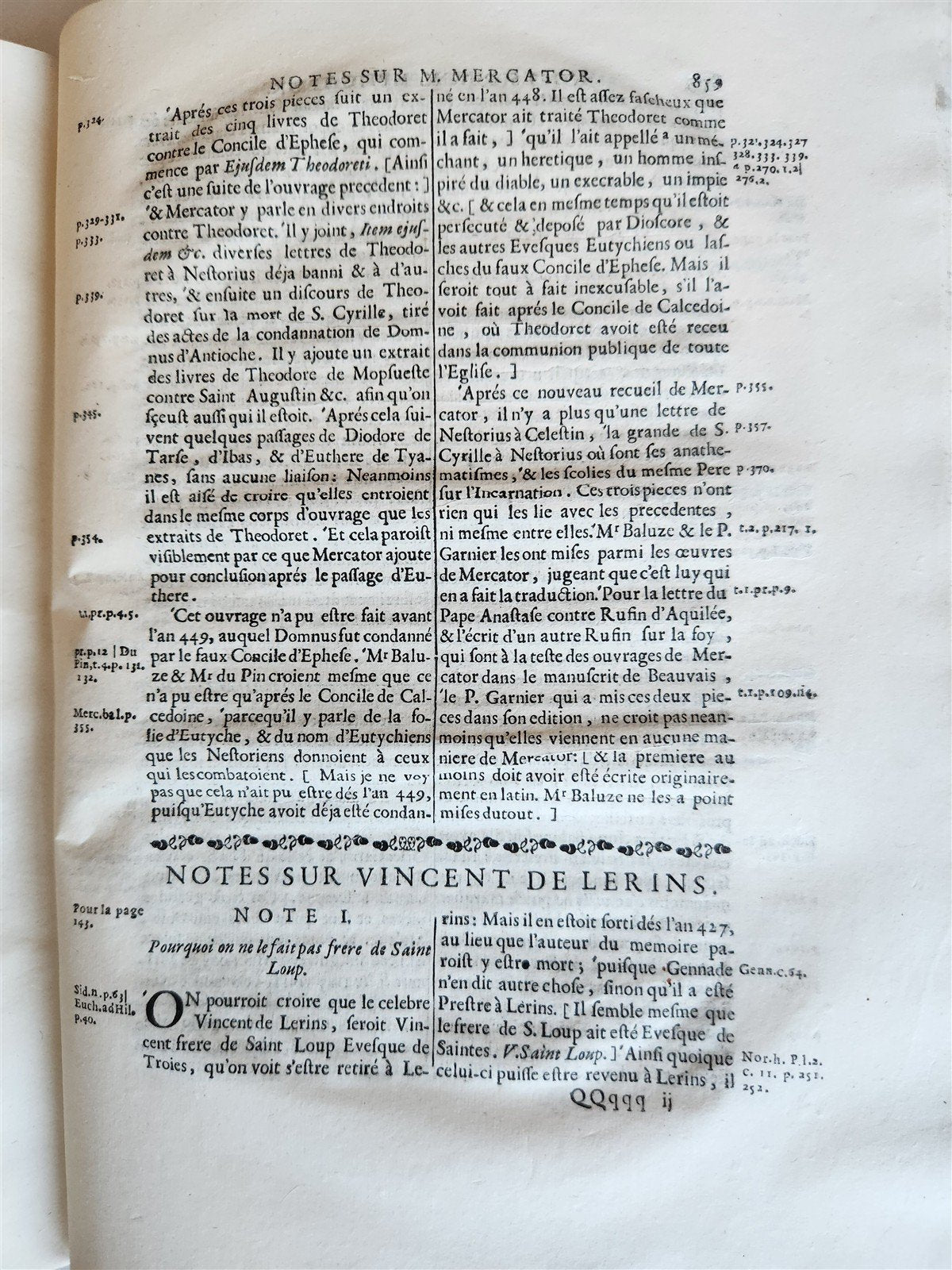 1732 ECCLESIASTICAL HISTORY 2 VELLUM BOUND VOLUMES antique
