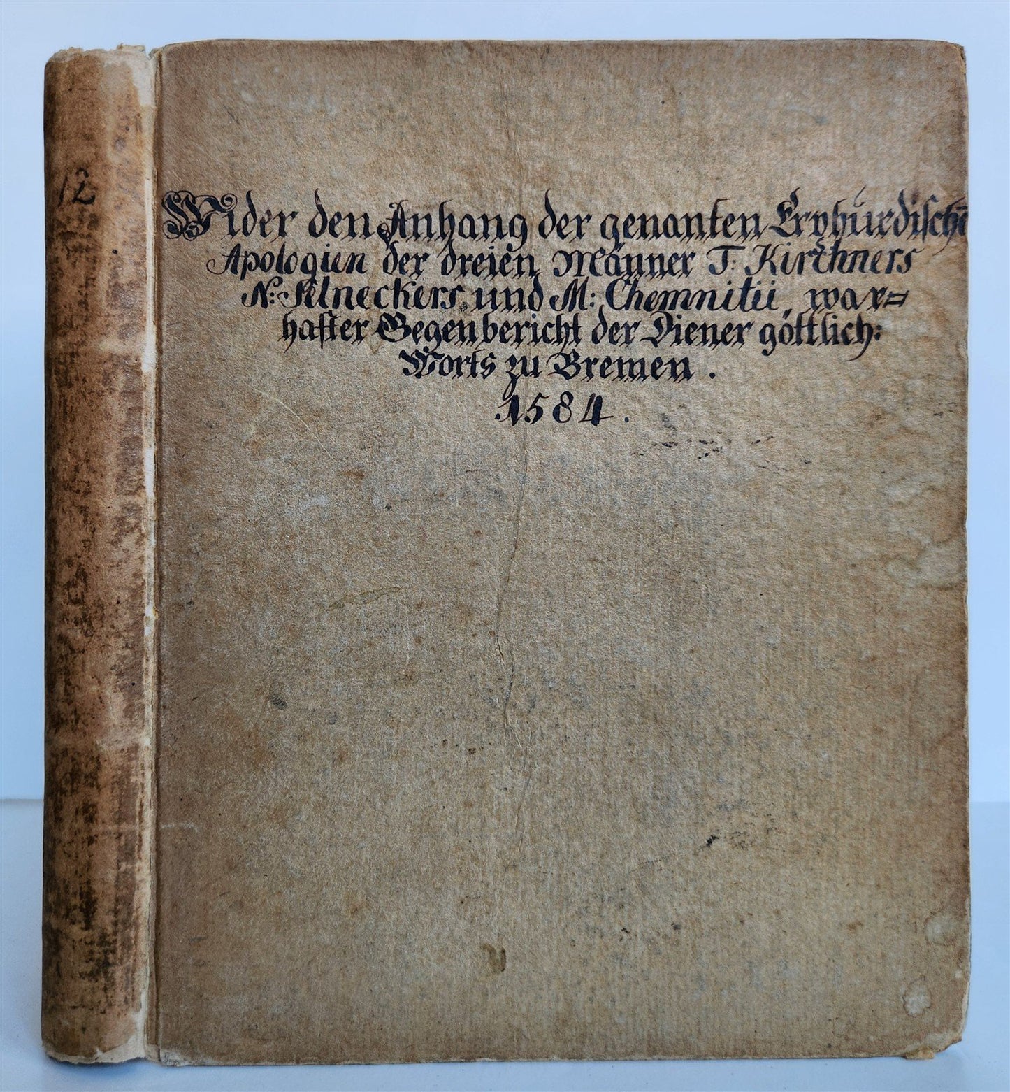 1584 THEOLOGY in GERMAN antique 16th CENTURY
