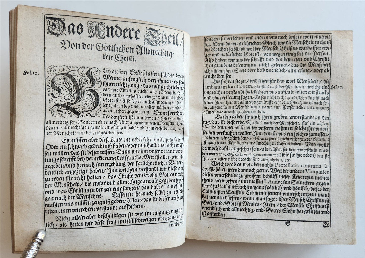 1584 THEOLOGY in GERMAN antique 16th CENTURY