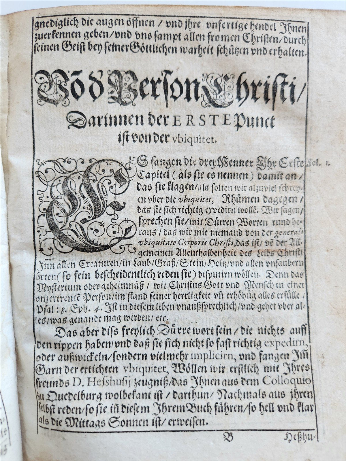 1584 THEOLOGY in GERMAN antique 16th CENTURY