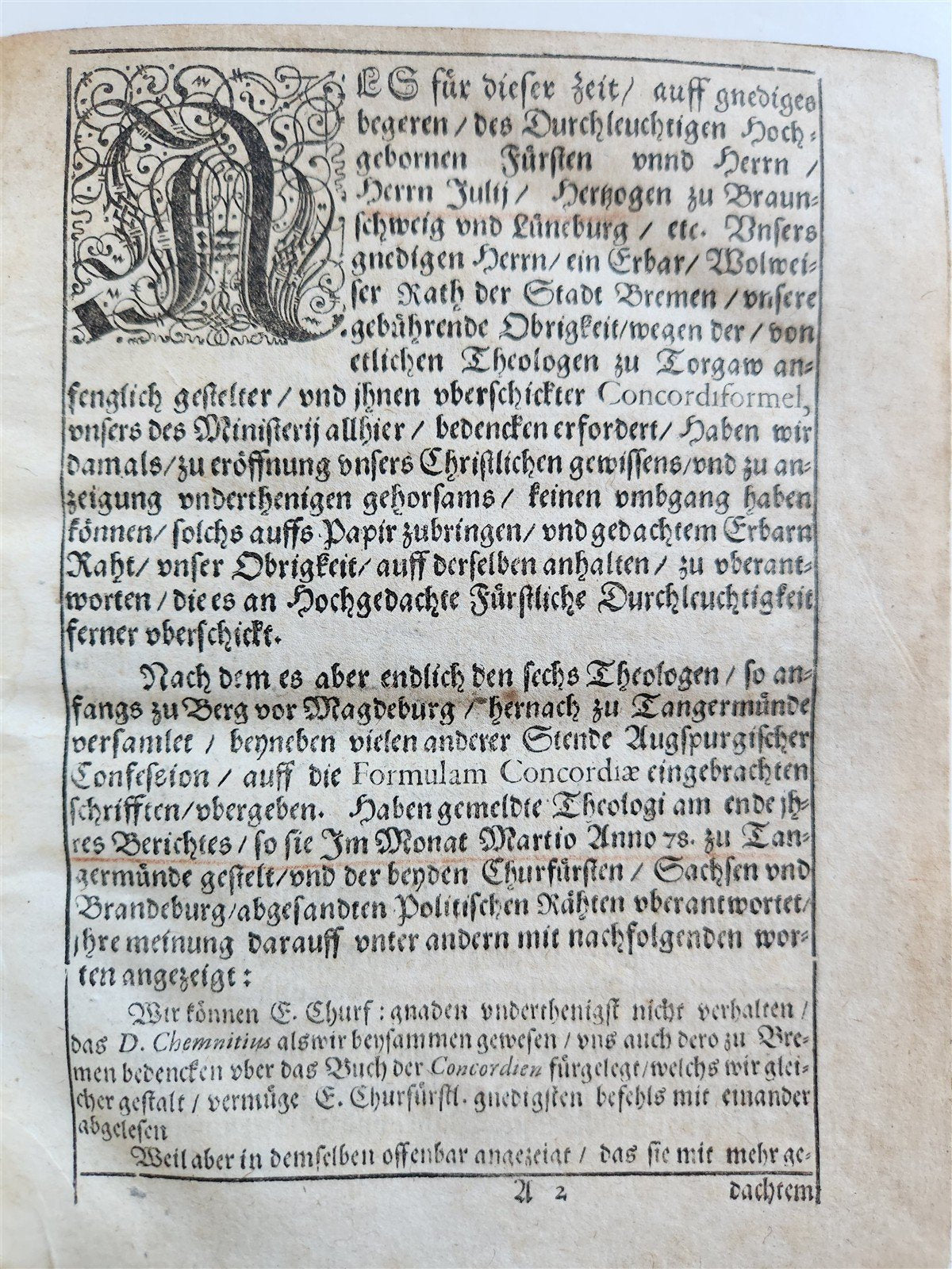 1584 THEOLOGY in GERMAN antique 16th CENTURY
