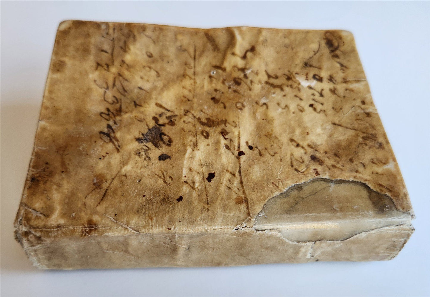 1737 ARITHMETIC TREATISE in ITALIAN antique Trattato aritmetico VELLUM BINDING