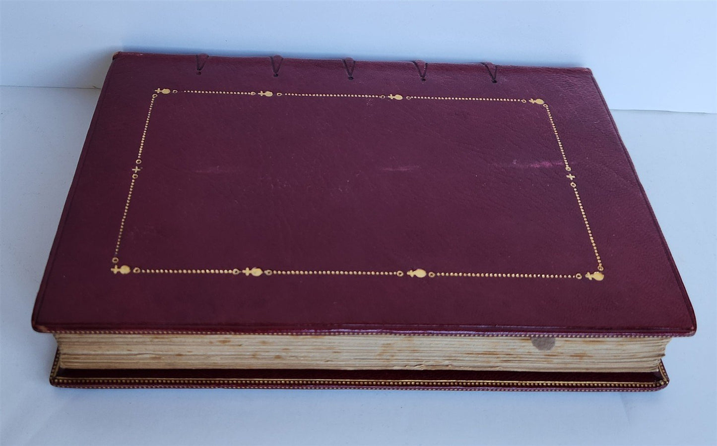 1895 BOOK of CHRISTMAS VERSE antique ILLUSTRATED by Walter Crane SIGNED BINDING