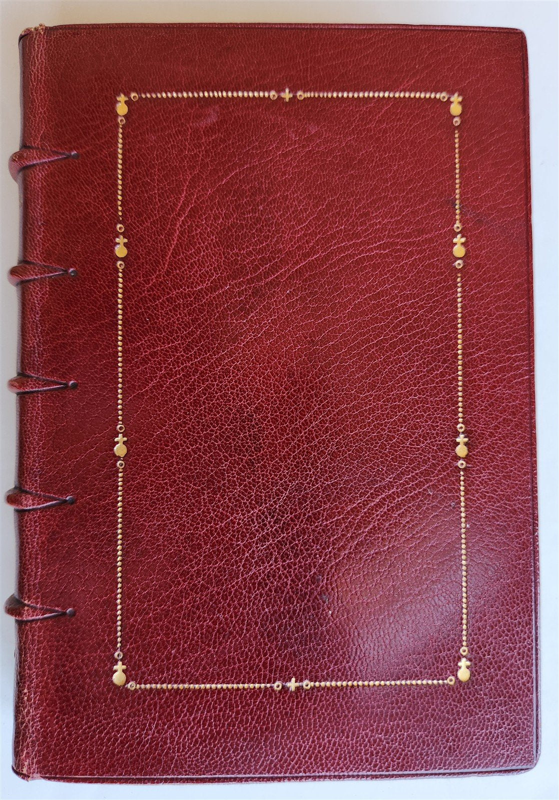 1895 BOOK of CHRISTMAS VERSE antique ILLUSTRATED by Walter Crane SIGNED BINDING