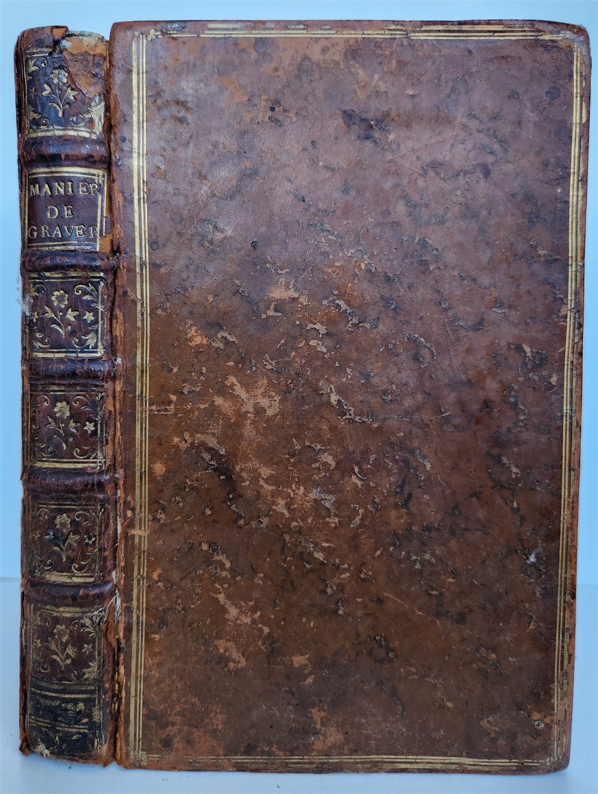 1745 ILLUSTRATED TREATISE on COPPER ENGRAVING antique DE LA MANIÈRE DE GRAVER
