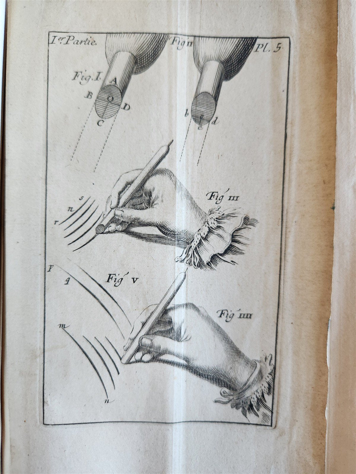 1745 ILLUSTRATED TREATISE on COPPER ENGRAVING antique DE LA MANIÈRE DE GRAVER