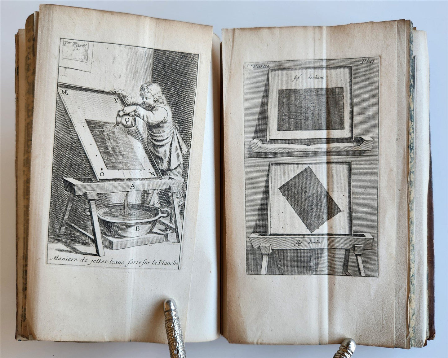 1745 ILLUSTRATED TREATISE on COPPER ENGRAVING antique DE LA MANIÈRE DE GRAVER