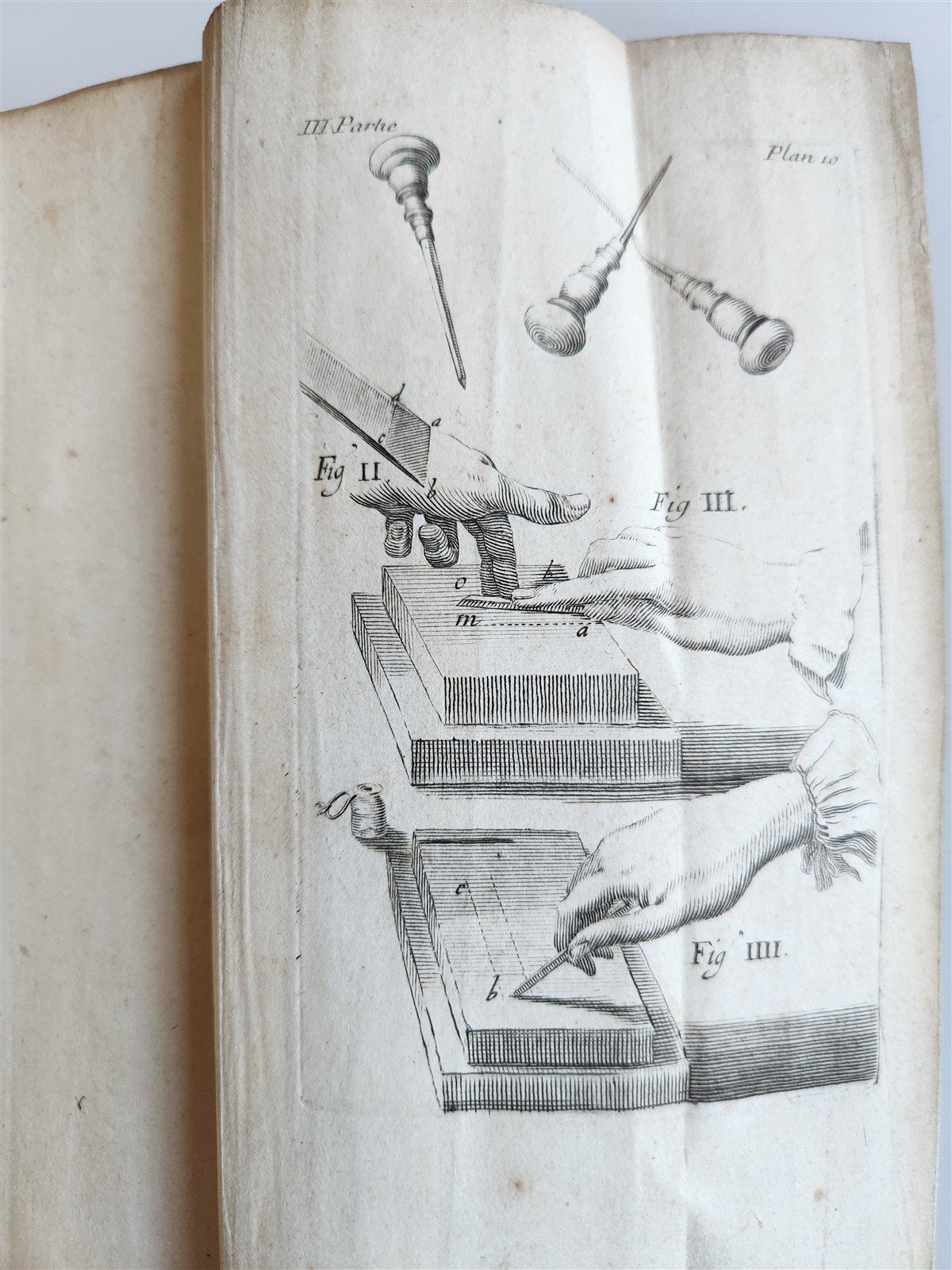 1745 ILLUSTRATED TREATISE on COPPER ENGRAVING antique DE LA MANIÈRE DE GRAVER