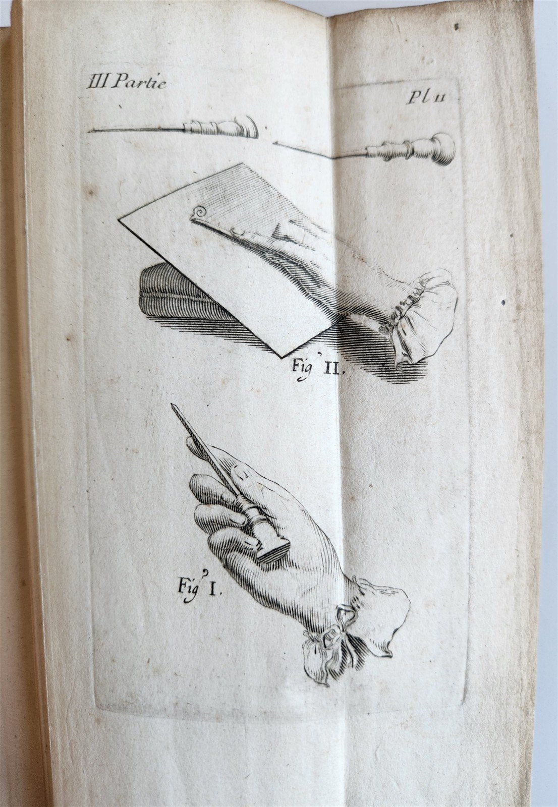1745 ILLUSTRATED TREATISE on COPPER ENGRAVING antique DE LA MANIÈRE DE GRAVER