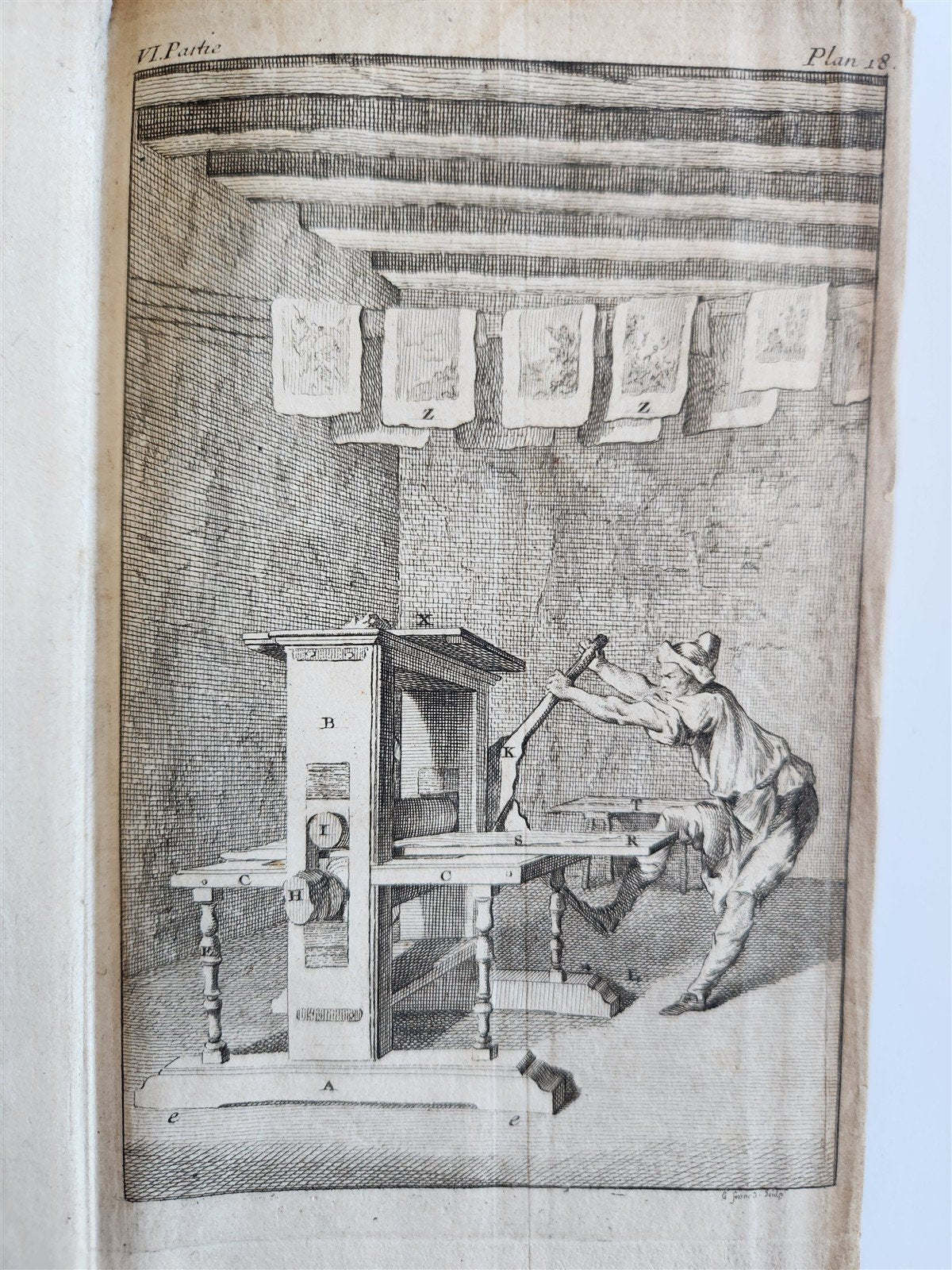 1745 ILLUSTRATED TREATISE on COPPER ENGRAVING antique DE LA MANIÈRE DE GRAVER