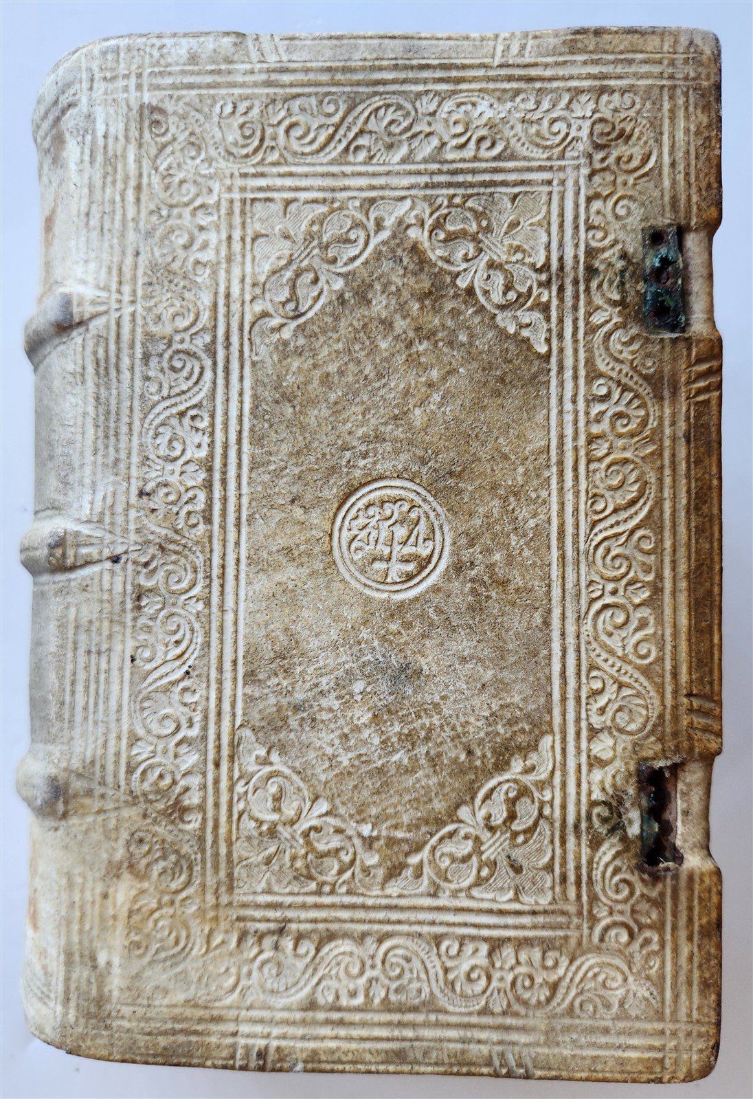 1597 SERMONS by Jesuit Ioannis Osorii antique HAND TOOLED PIGSKIN OVER WOOD
