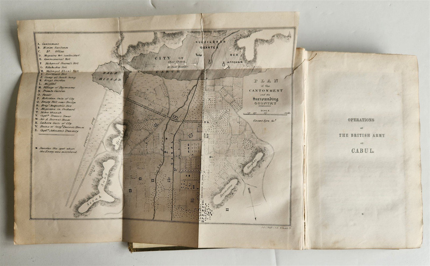 1843 MILITARY OPERATIONS at CABUL antique Journal of Imprisonment in Afghanistan