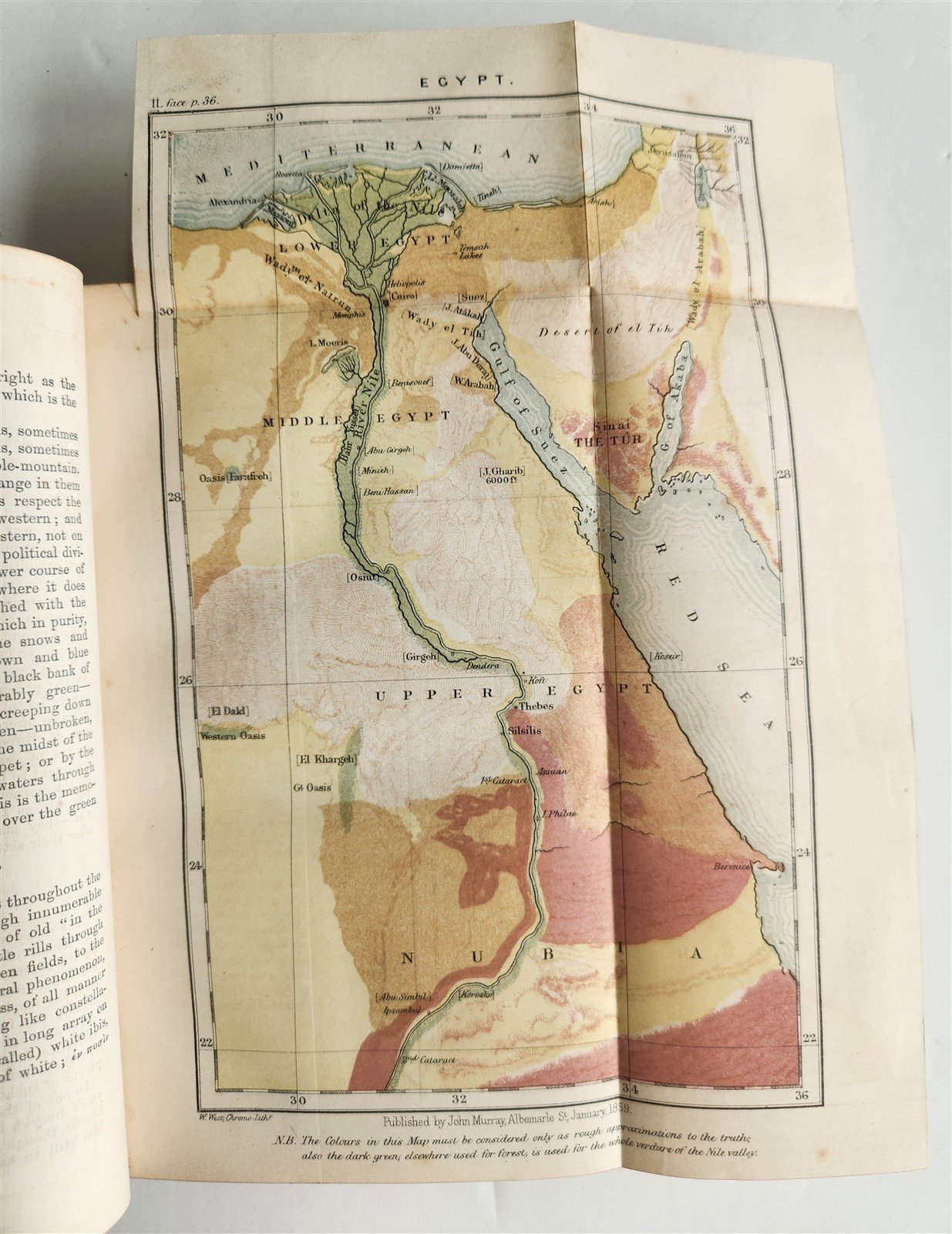 1862 SINAI & PALESTINE in CONNECTION w/ THEIR HISTORY antique ILLUSTRATED w/MAPS