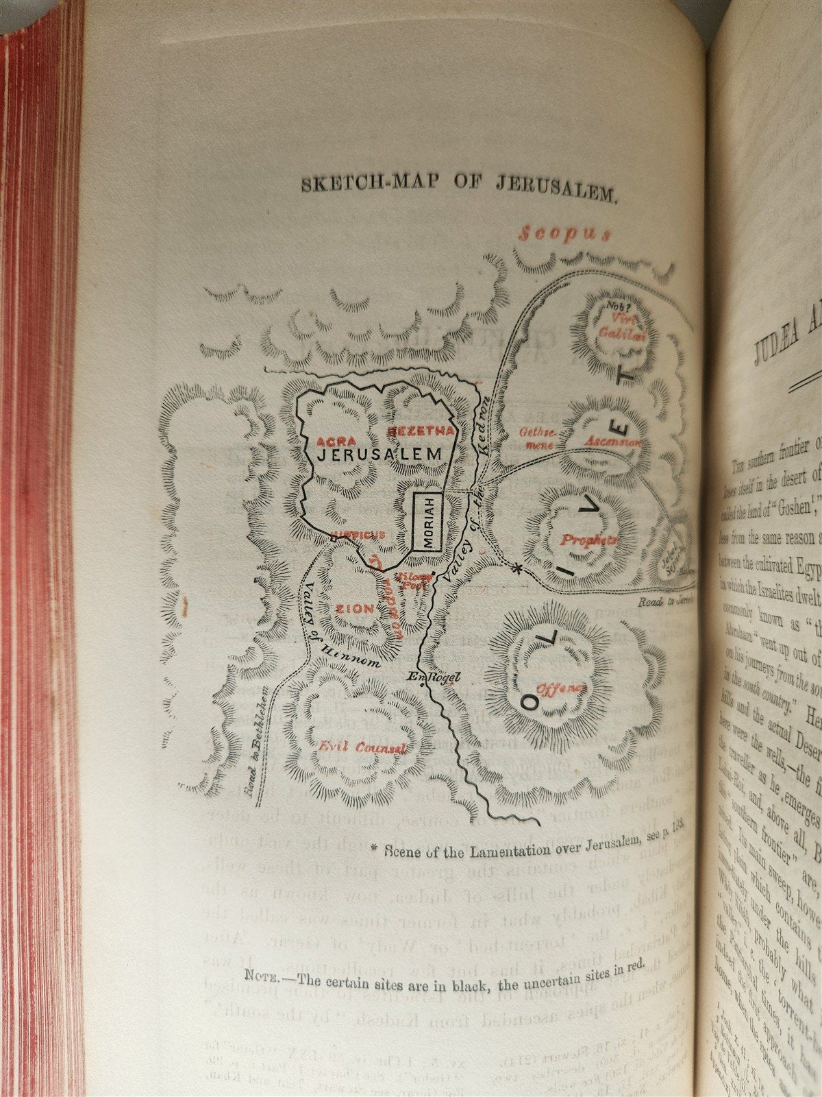 1862 SINAI & PALESTINE in CONNECTION w/ THEIR HISTORY antique ILLUSTRATED w/MAPS