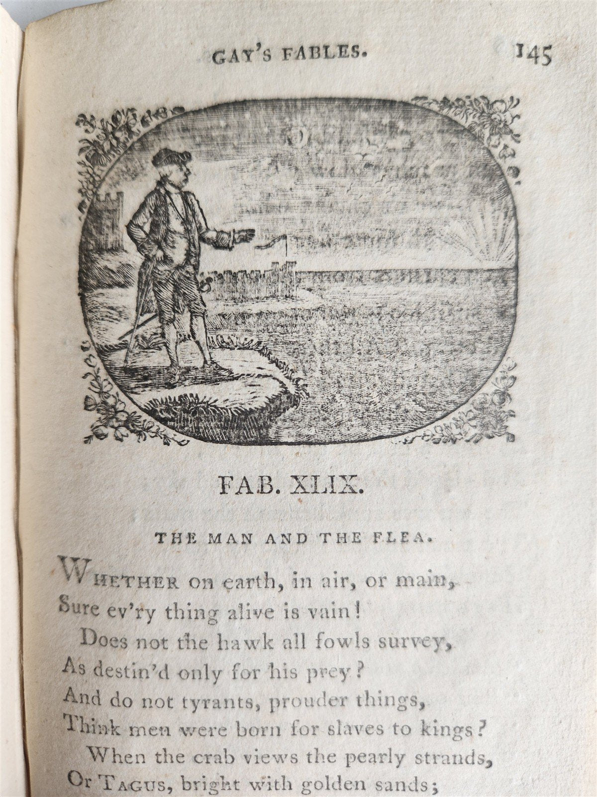 1797 FABLES of JOHN GAY antique ILLUSTRATED in ENGLISH poetry