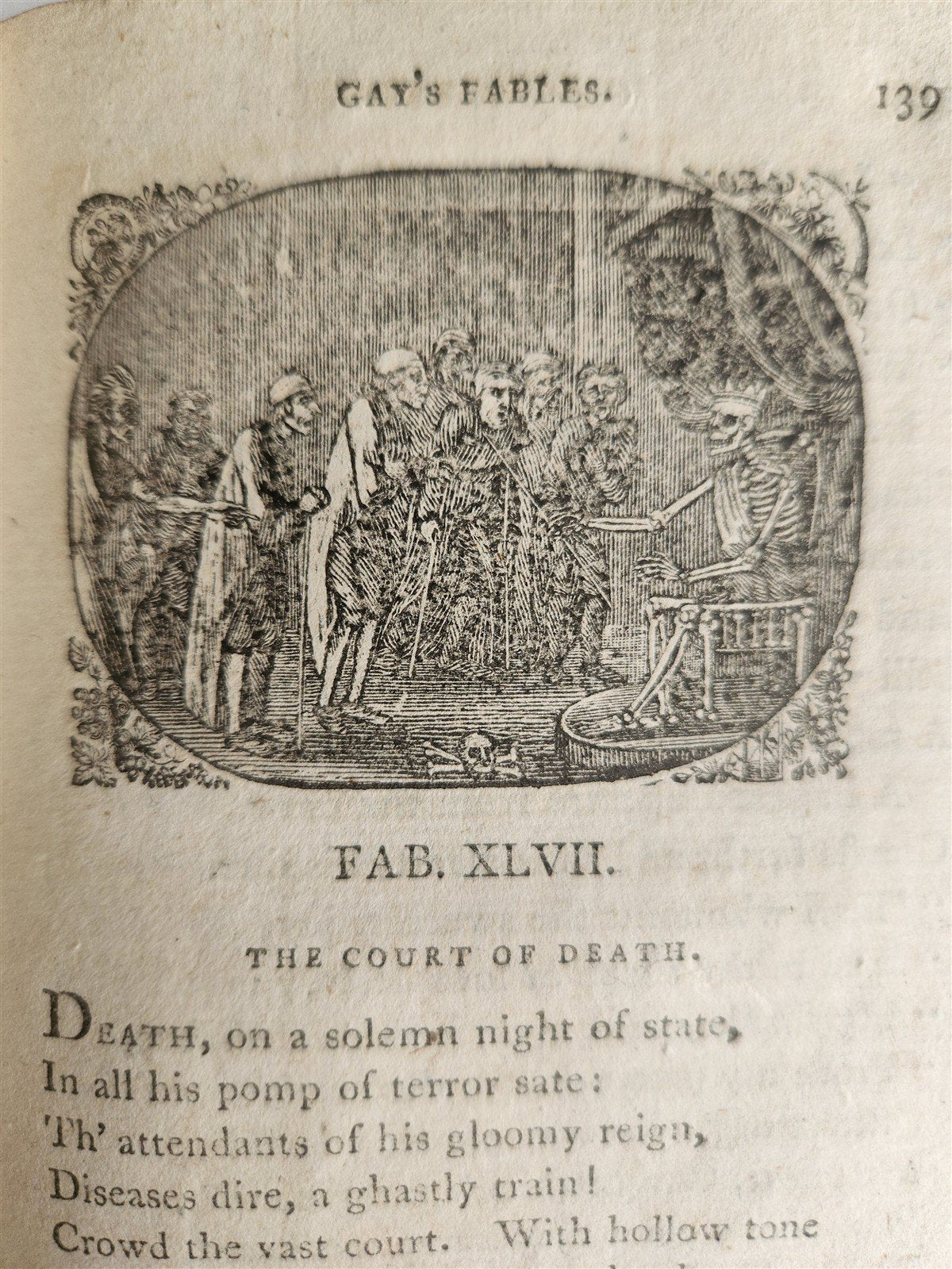 1797 FABLES of JOHN GAY antique ILLUSTRATED in ENGLISH poetry