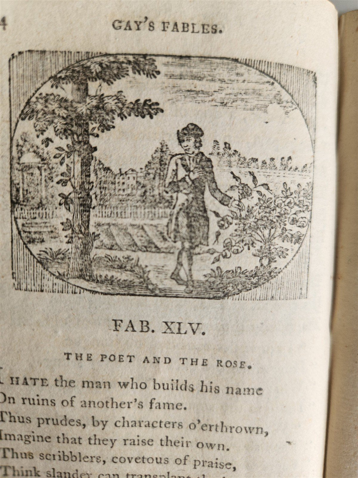 1797 FABLES of JOHN GAY antique ILLUSTRATED in ENGLISH poetry