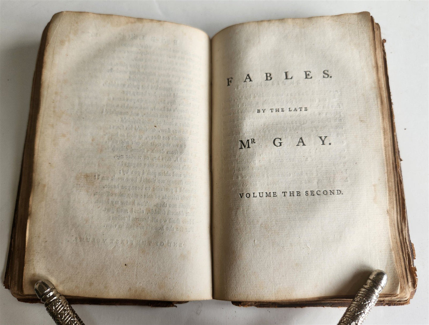 1757 FABLES of JOHN GAY antique in ENGLISH poetry