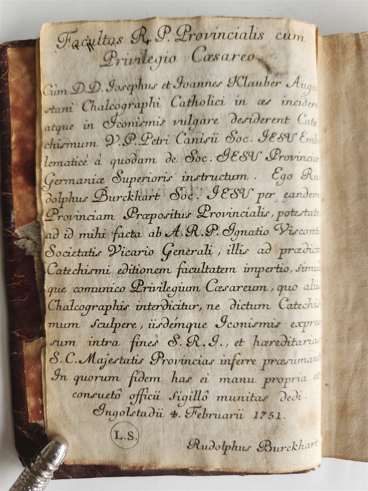 1751 CATECHISM antique ILLUSTRATED rare
