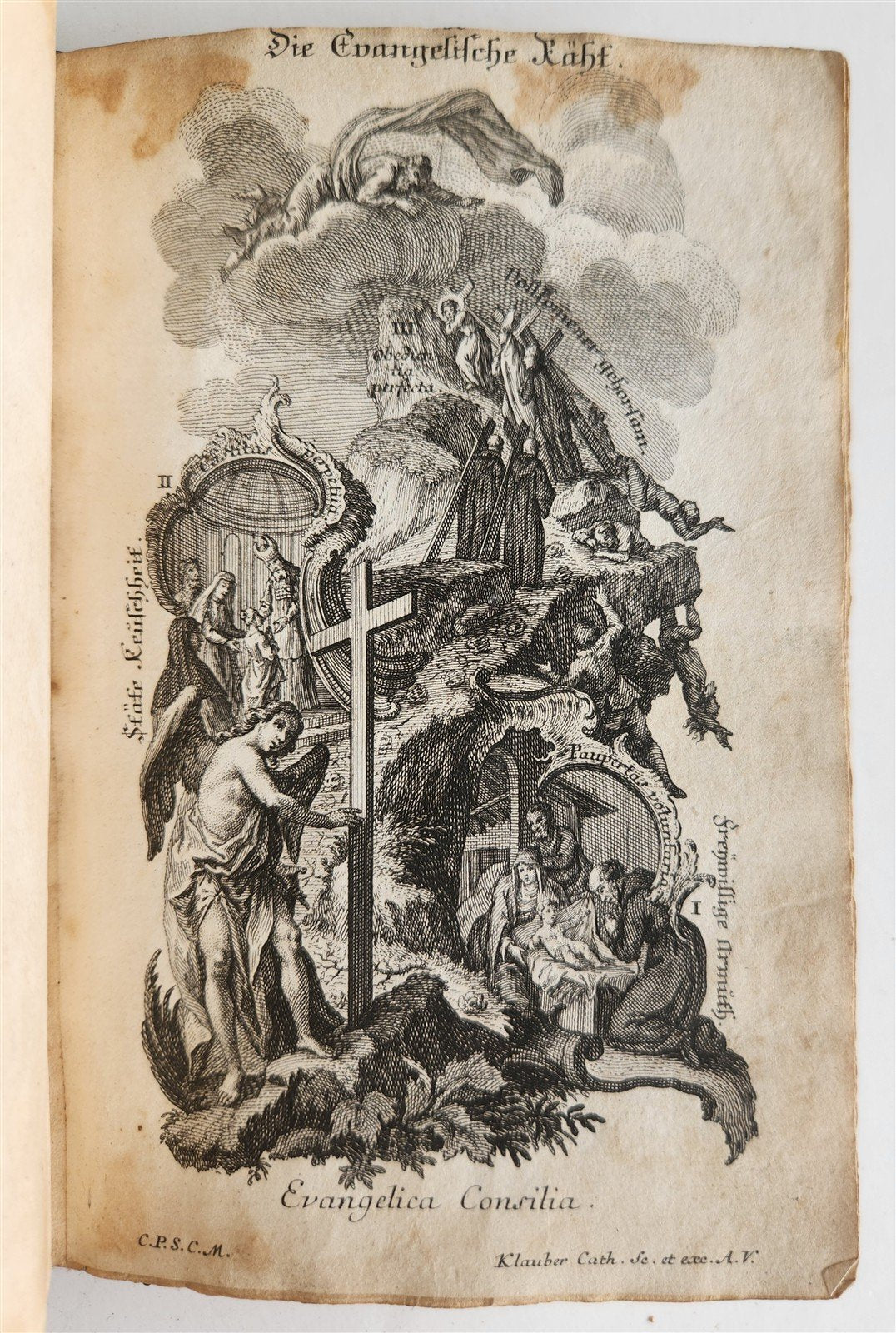 1751 CATECHISM antique ILLUSTRATED rare