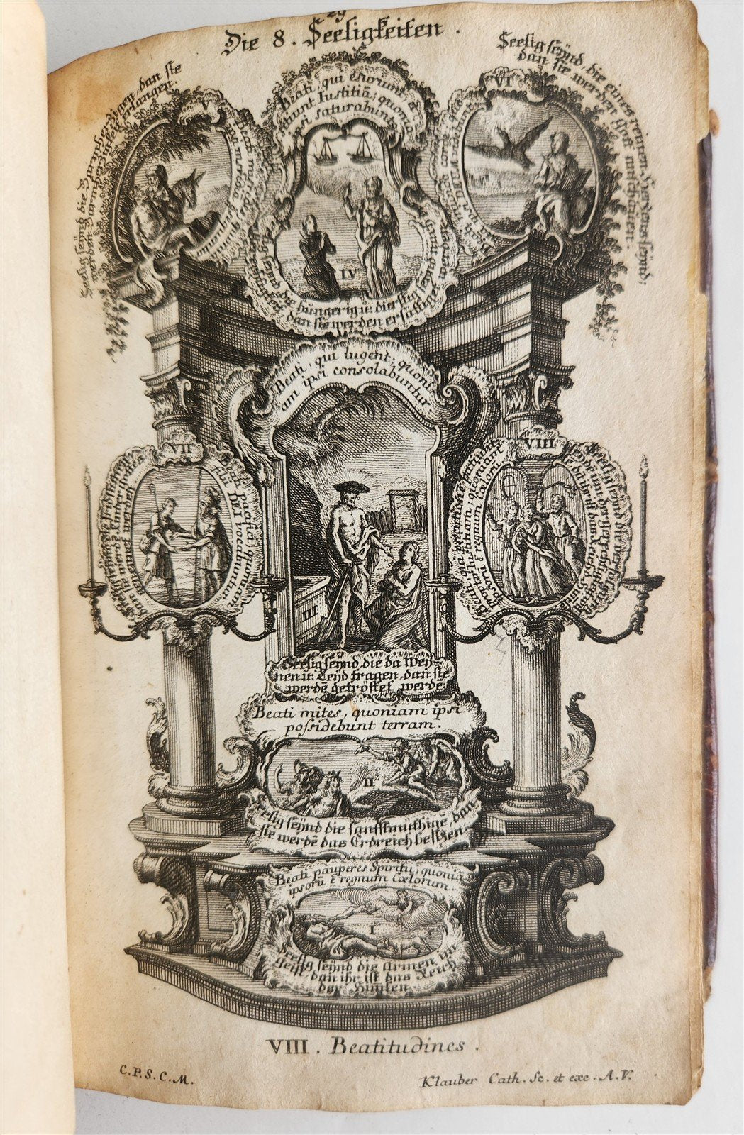 1751 CATECHISM antique ILLUSTRATED rare