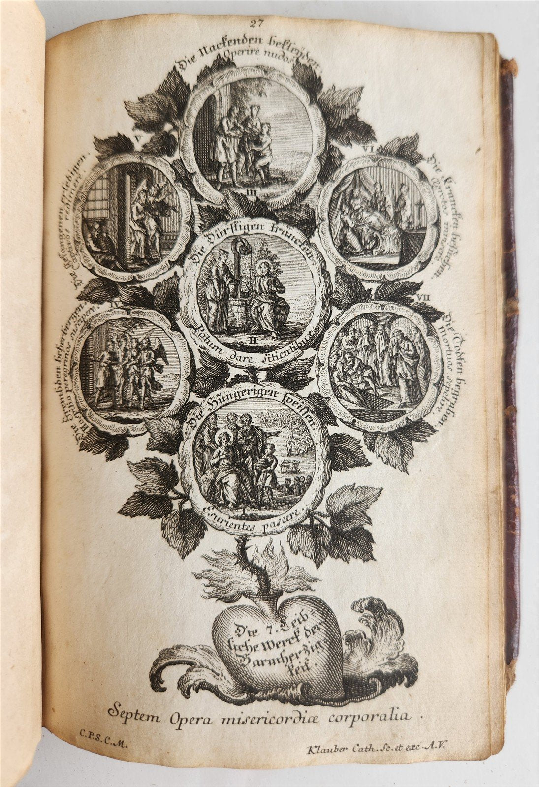 1751 CATECHISM antique ILLUSTRATED rare